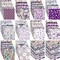 Pre-cut Fabric Cotton Quilting Squares – 600 pcs 4 x 4 Inch Purple Floral Patchwork Fabric Bundle for DIY Sewing & Crafts